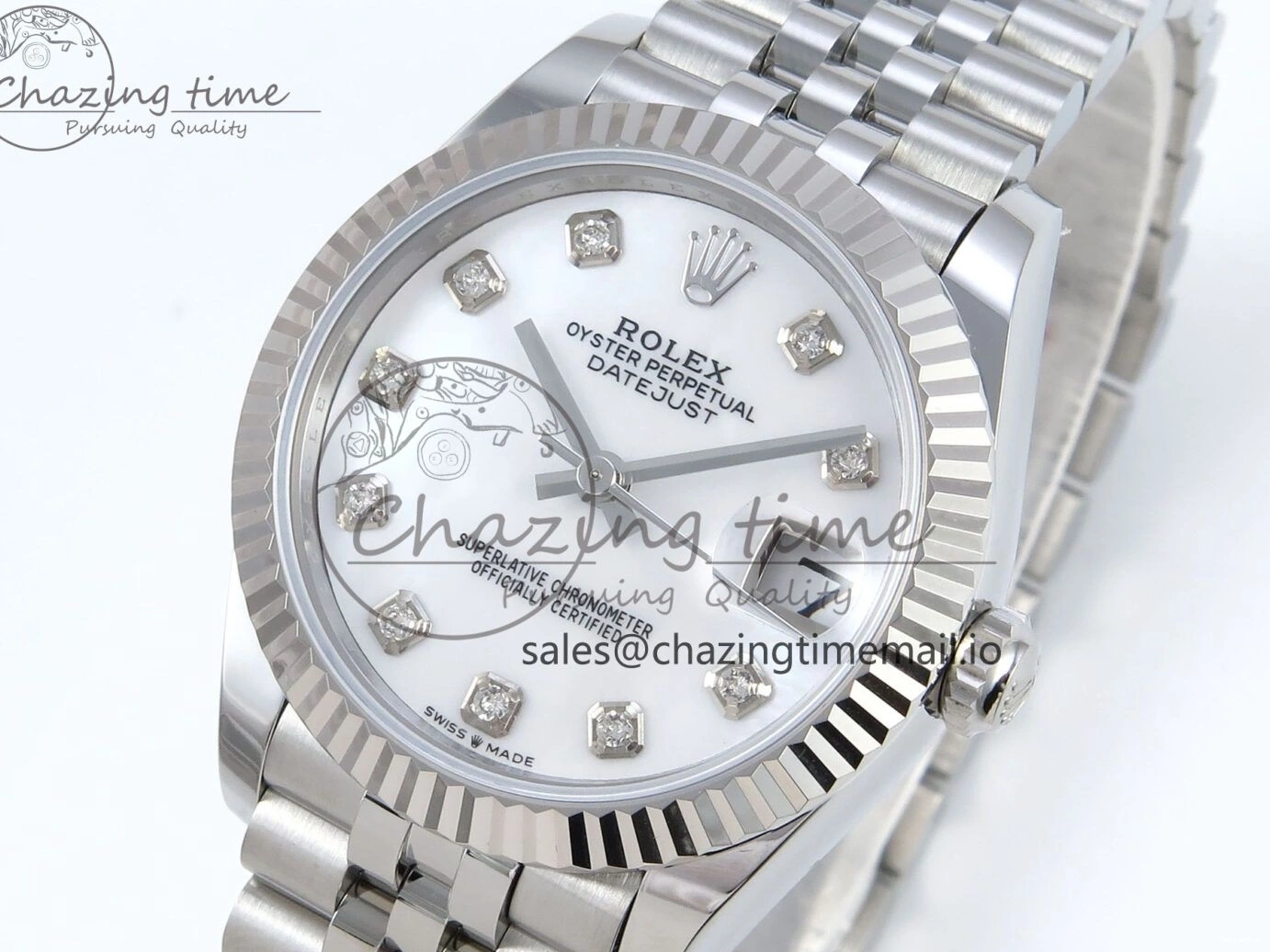 MOP 1:1 Diamonds 2688 904L SS ETA 278274 DateJust Edition Jubilee ARF Steel Dial Best on 31 Bracelet White 0413